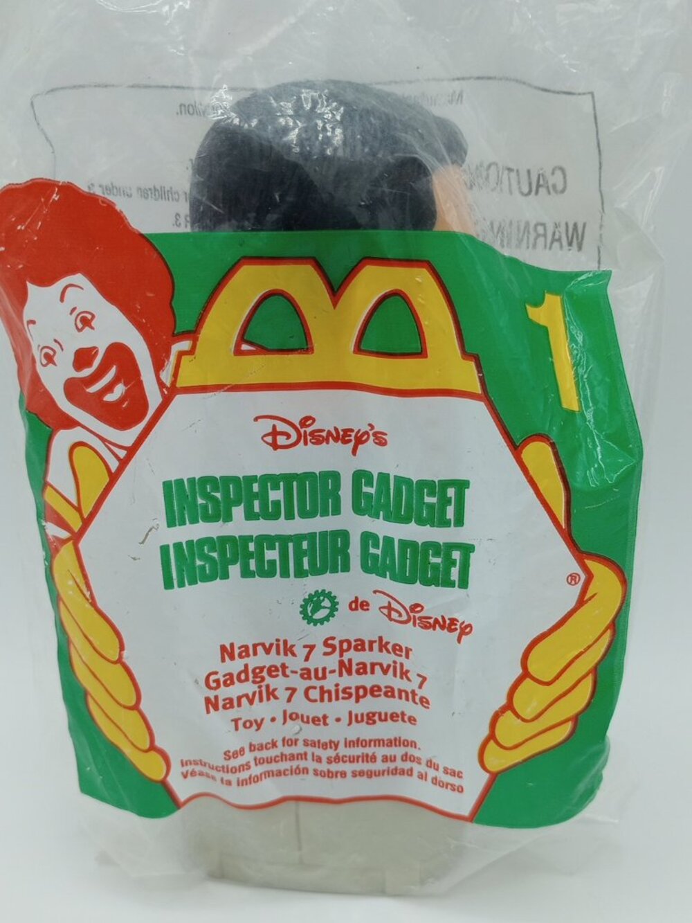 Vintage 1999 Sealed Disney's Inspector Gadget #1 Narvik 7 Sparker - McDonald's